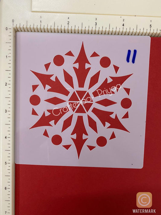 5×5 inch – Stencil Design -11