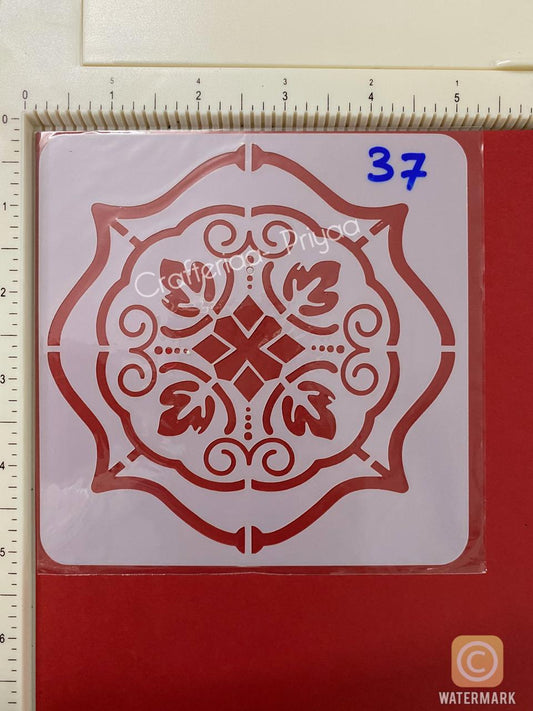 5×5 inch – Stencil Design -37