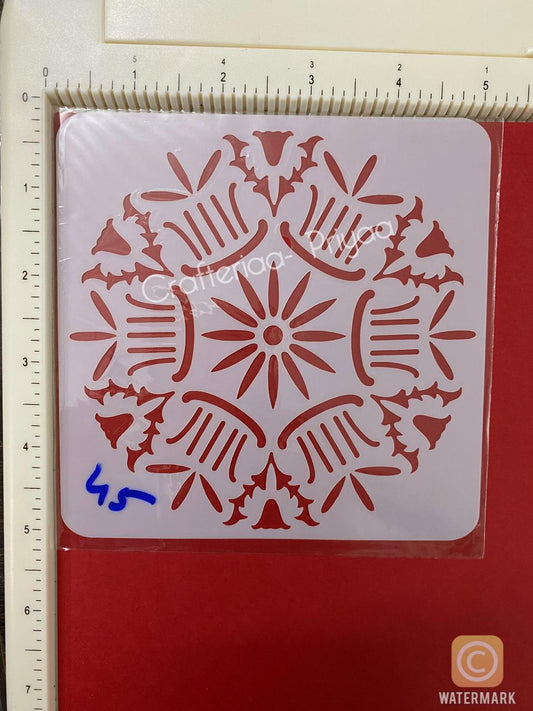 5×5 inch – Stencil Design -45