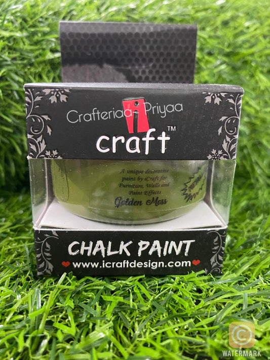 Metallic Chalk Paint- 50 ml -Golden-Moss