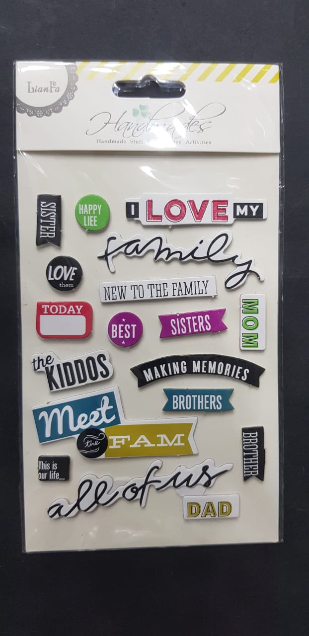 Sticker for Scrapbooking- Love Family