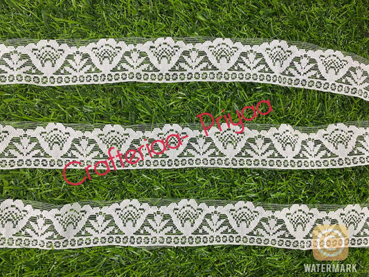 White Net Lace- 2 mtr