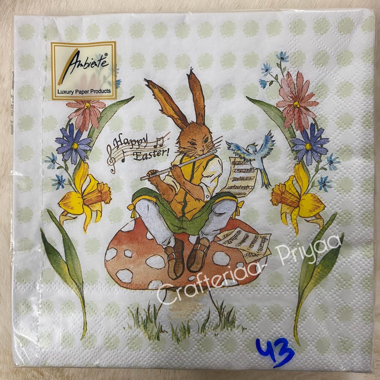 Decoupage Tissue- 5 Sheets – D43