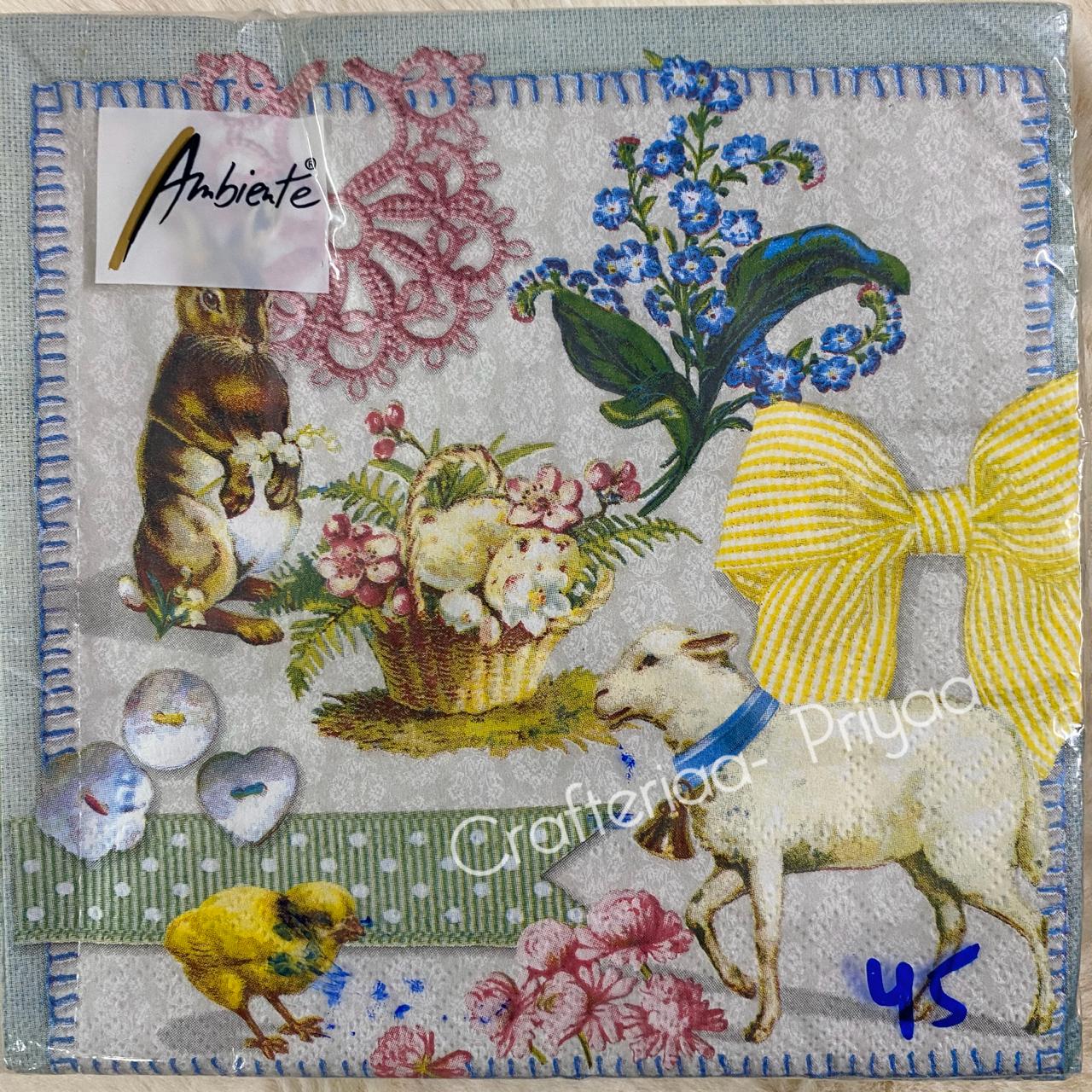 Decoupage Tissue- 5 Sheets – D45