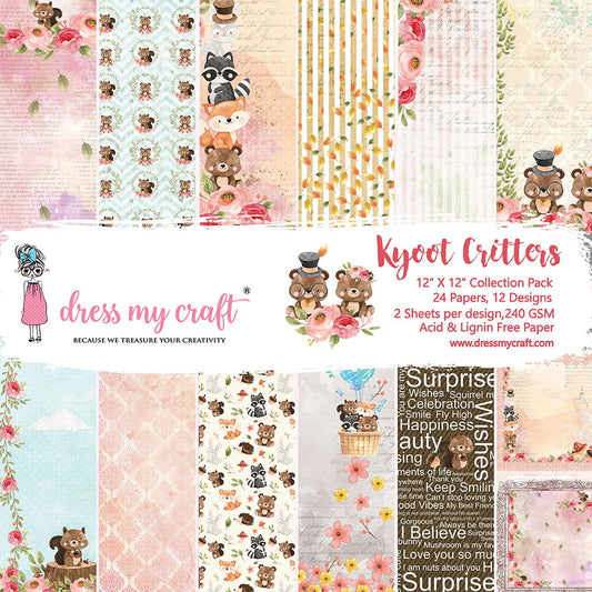 Kyoot Critters - 12x12 Paper Pad