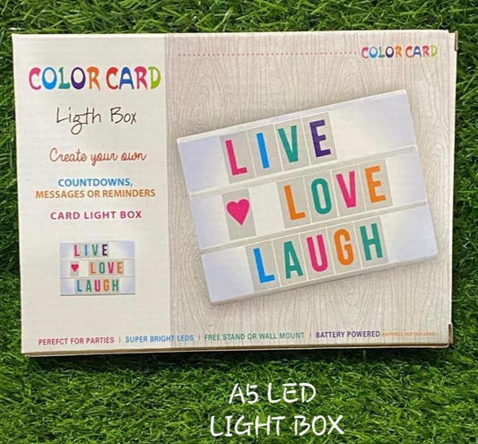 A5 LED Light Box - Color