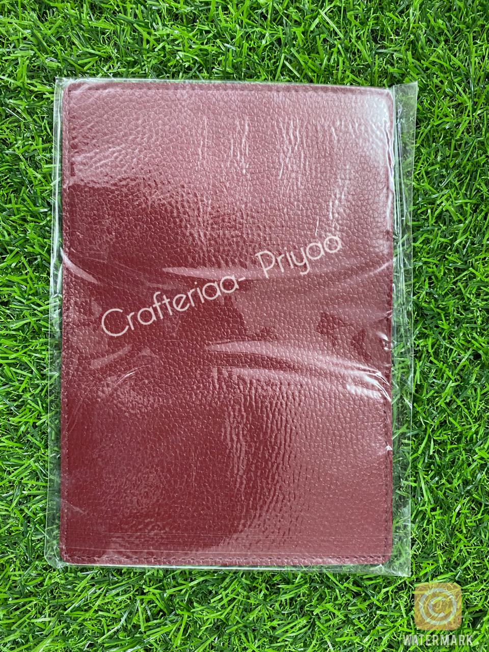 Passport Covers Set -1 Piece- Mahroon Wine